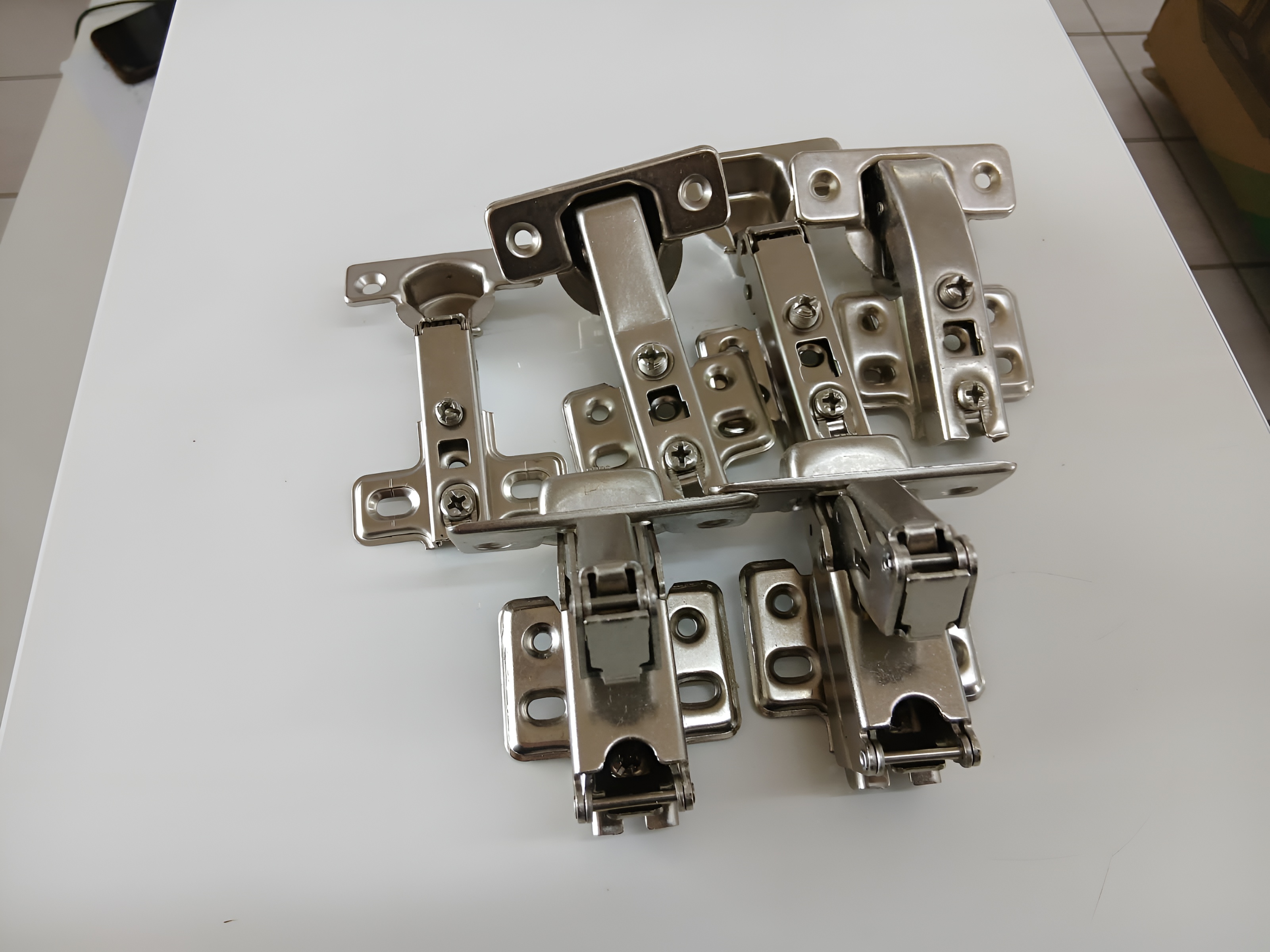 Silver Door Hinges
